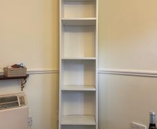 White IKEA bookcase