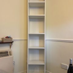 White IKEA bookcase