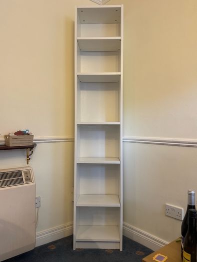 White IKEA bookcase