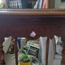 Antique French cherrywood two tier table Image 9