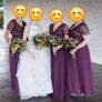 Size 10 Maya Deluxe Berry V-neck Sequin and Tulle Bridesmaid Dress Image 2