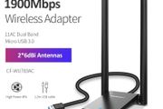 COMFAST AC1900 (1900Mbps) Dual Band (2.4G/5G) USB Adapter/Dongle+Hotspot - 2x6dbi External Adjustable Antennas (Brand New/Warranty)