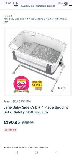 Jane next to me cot