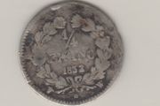 France,1832 1/4F, 90% silver  small coin (no. 434 )
