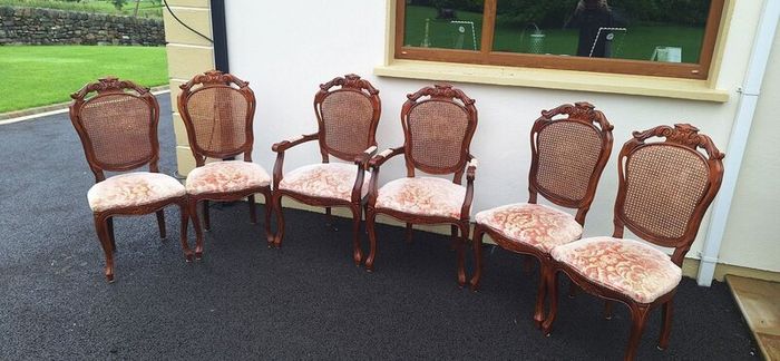 Inlaid Italian Rosewood Dining Room set