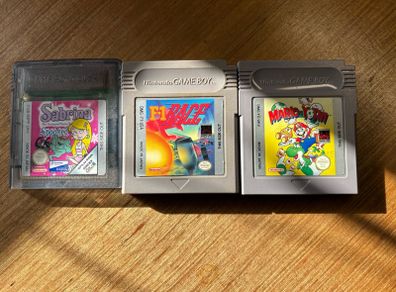 Mario and Yoshi, F1 Race - Gameboy, Sabrina Spooked GBC Games