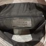 Silver grey Italian leather bag Image 3