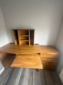 Wooden desk and  matching 4 drawer locker