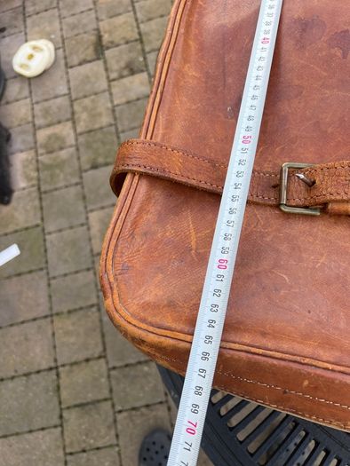 old leather suitcase