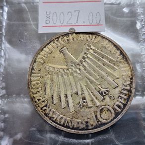 Germany 10 Deutsche Mark Commemorative Coin - 1972 Munich Olympics Silver .625