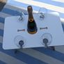 Wine picnic table & wine glasses Image 3