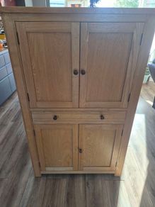 Solid oak press/home office
