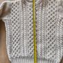 Arran crafts cream beige wool jumper sweater S Image 4