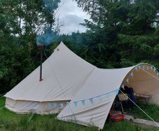 NEW Canvas Bell Tent Awning