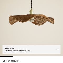M&S rattan lamp shade