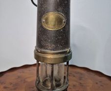 RARE Antique Miner's Safety Lamp Patterson Type A1 1953