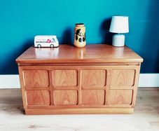 Mid Century Vintage Retro Nathan Squares TV Media unit
