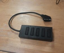 Scart Cable, 4 into 1, adapter box. Un-used.