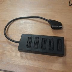 Scart Cable, 4 into 1, adapter box. Un-used.