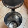 Chrome Colour Kitchen Waste Bin Image 2