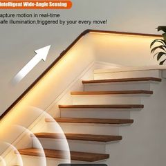 Running neon led strip stair light