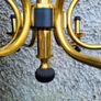 Mid-century Brass & Bakelite Light Fittings with matching wall lights Image 5
