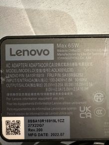 Lenovo 65W charger