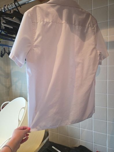 2 M&S boys age 13-14 short sleeve white shirts regular fit