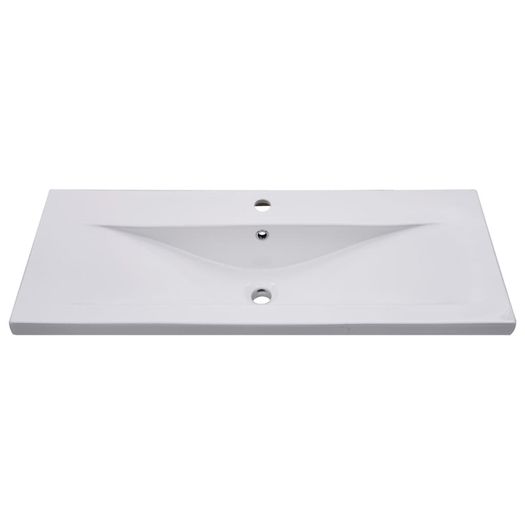 Sink Cabinet with Built-in Basin Concrete Grey Chipboard