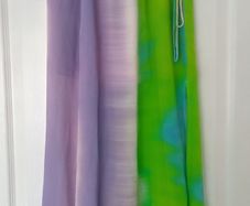 &other Stories silk tie dye multicoloured skirt size XS