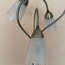 Modern Three Light Floor Lamp Brushed Steel Finish Image 5