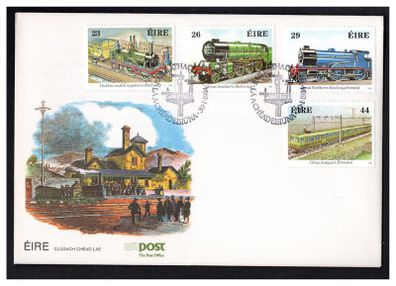 1984 Ireland 150th Anniversary of Irish Railways Commemorative Stamps An Post First Day Cover (FDC)