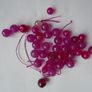 Pink beads, Gemstone beads, Jewellery making supplies, Craft supplies Image 4