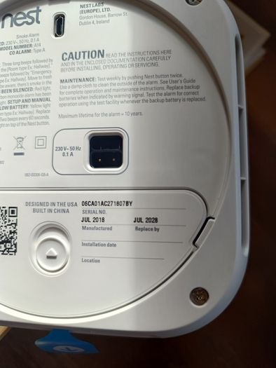 Nest  Smoke alarm  leixlip area