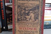 Ordnance Survey Contoured Road Map of Windsor. Sheet 114. Popular Edition. Scale: One Inch to to One Mile. Published 1928 (LP242)