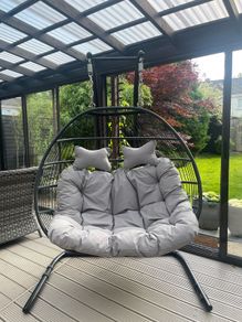 RW double foldable egg chair
