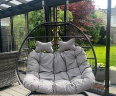 RW double foldable egg chair