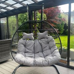 RW double foldable egg chair