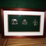 Framed Military Cap Badges Image 4