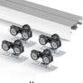 5ft Double Door Hardware Kit Aluminium Track System Image 2
