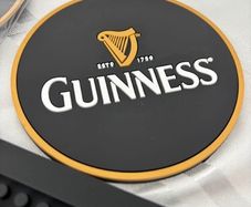 guinness beer mats and bar runner