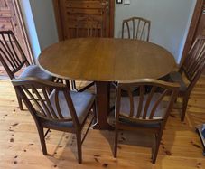 Teak Dining Table & 6 Chairs