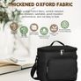 10L Insulated Lunch Bag, Large Leakproof Thermal Lunch Box Bag for Men/Women/Adults Cool Bag with Adjustable Shoulder for Work Beach Picnic Camping (Black) Image 5