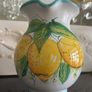 Handpainted Sorrento Ceramic pitcher signed Image 6