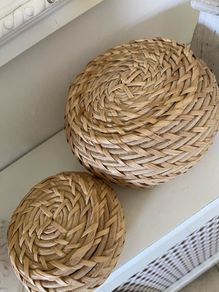 ShabbyChic Set of 2 Storage Baskets