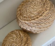 ShabbyChic Set of 2 Storage Baskets