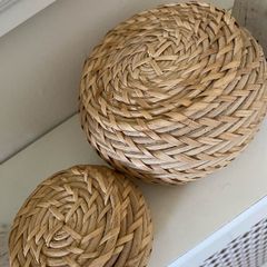 ShabbyChic Set of 2 Storage Baskets