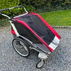 Chariot double child bike trailer