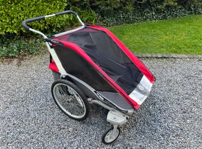 Chariot double child bike trailer