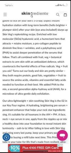 New SKINGREDIENTS  of 02 Skin Veg and 03 Skin Protein Refills